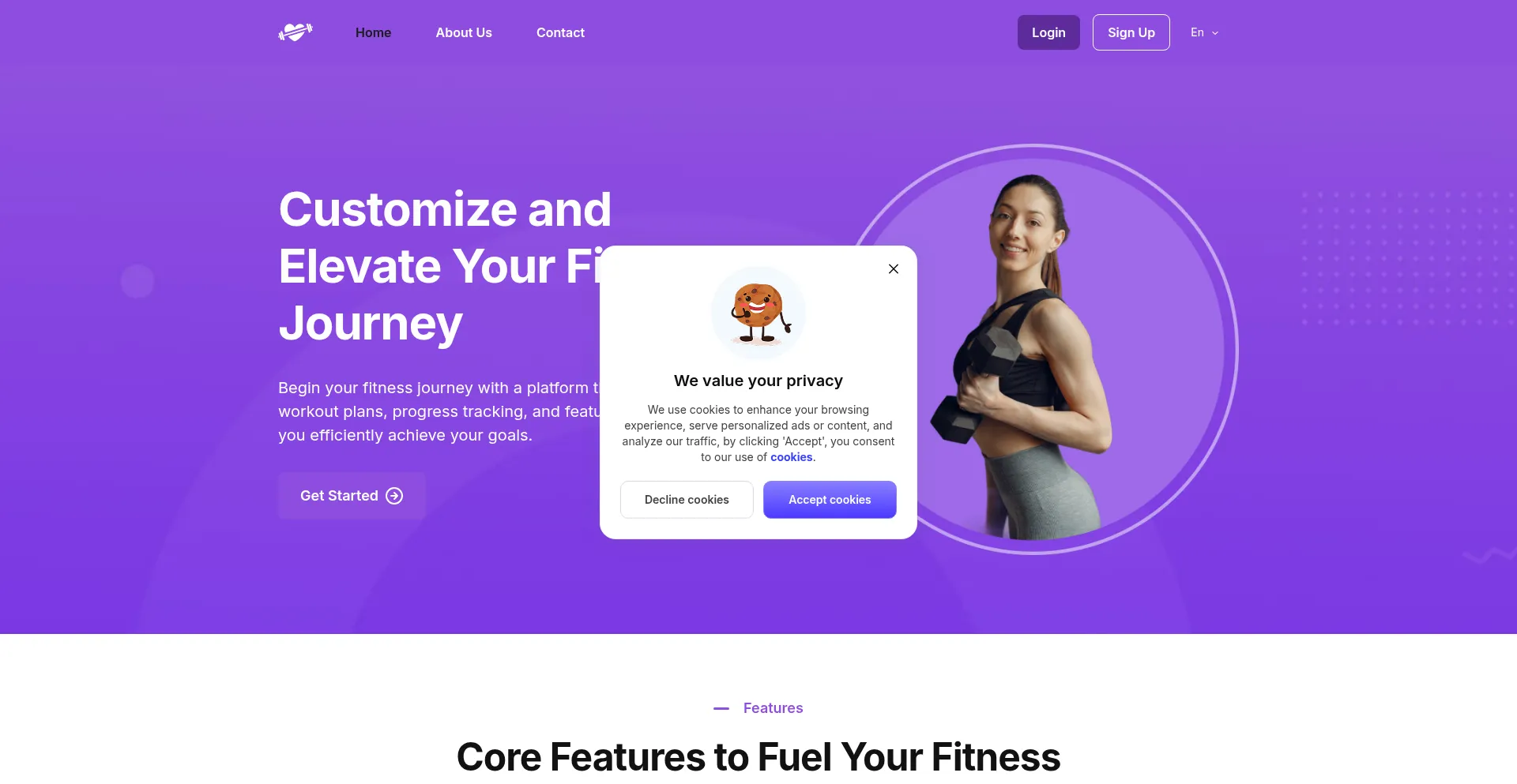 Website screenshot of Zefitblad.com