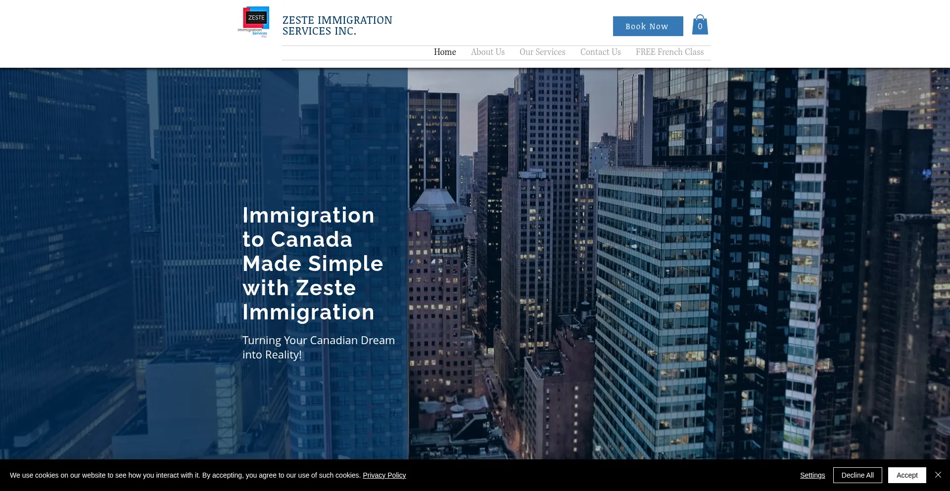 Website screenshot of Zestecanada.ca
