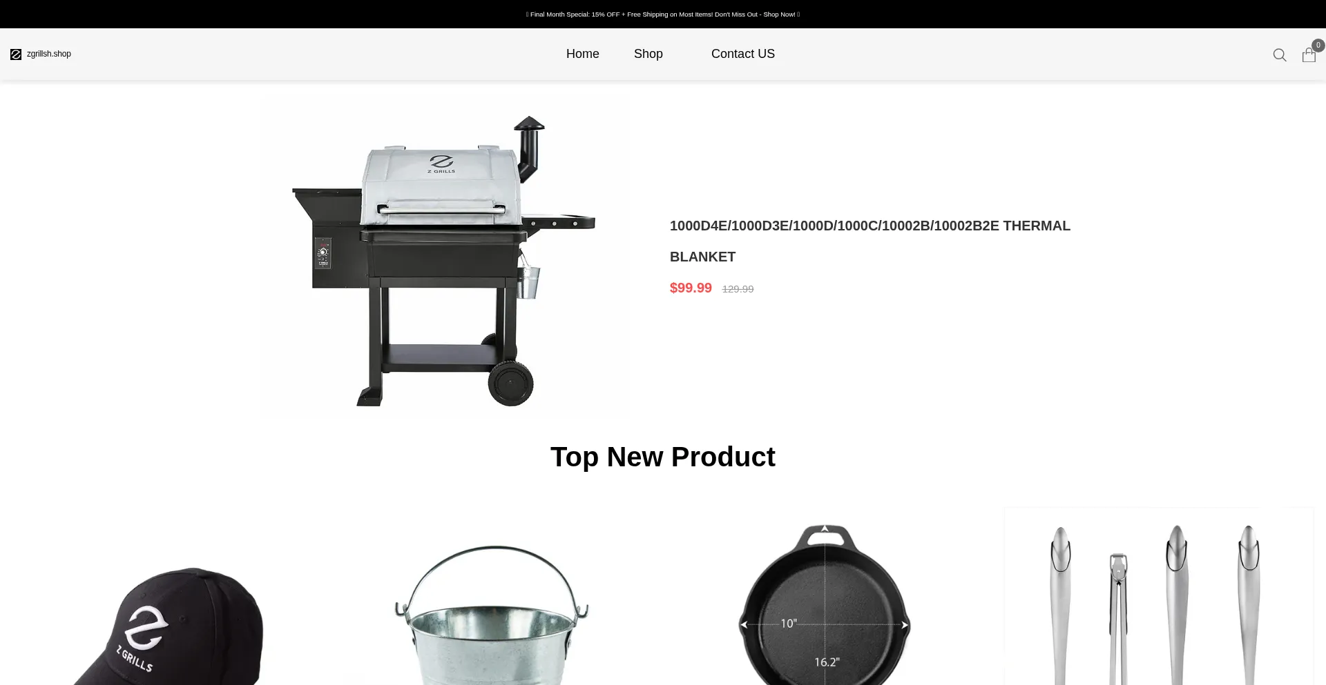 Website screenshot of Zgrillsh.shop