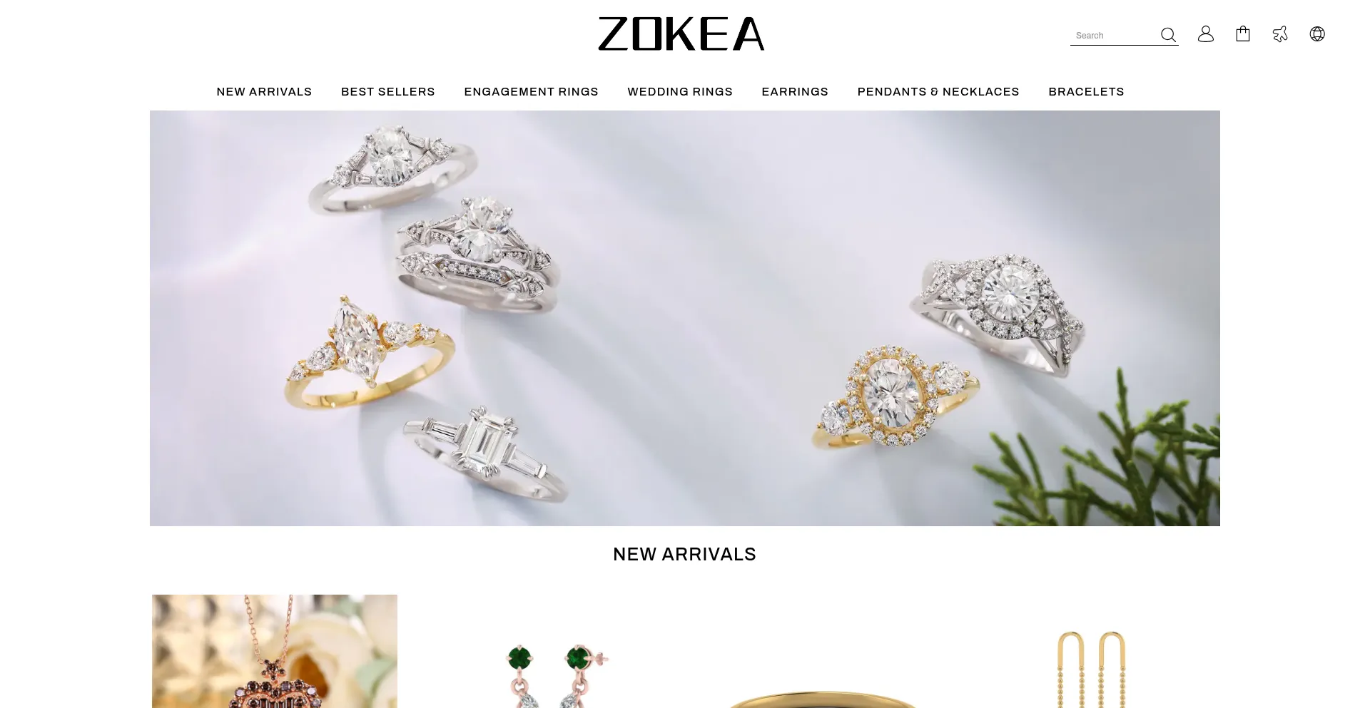 Website screenshot of Zokea.com