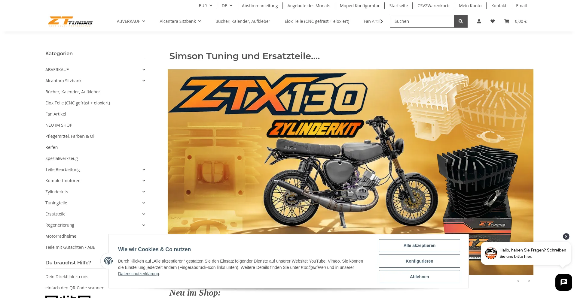 Website screenshot of Zt-tuning.de