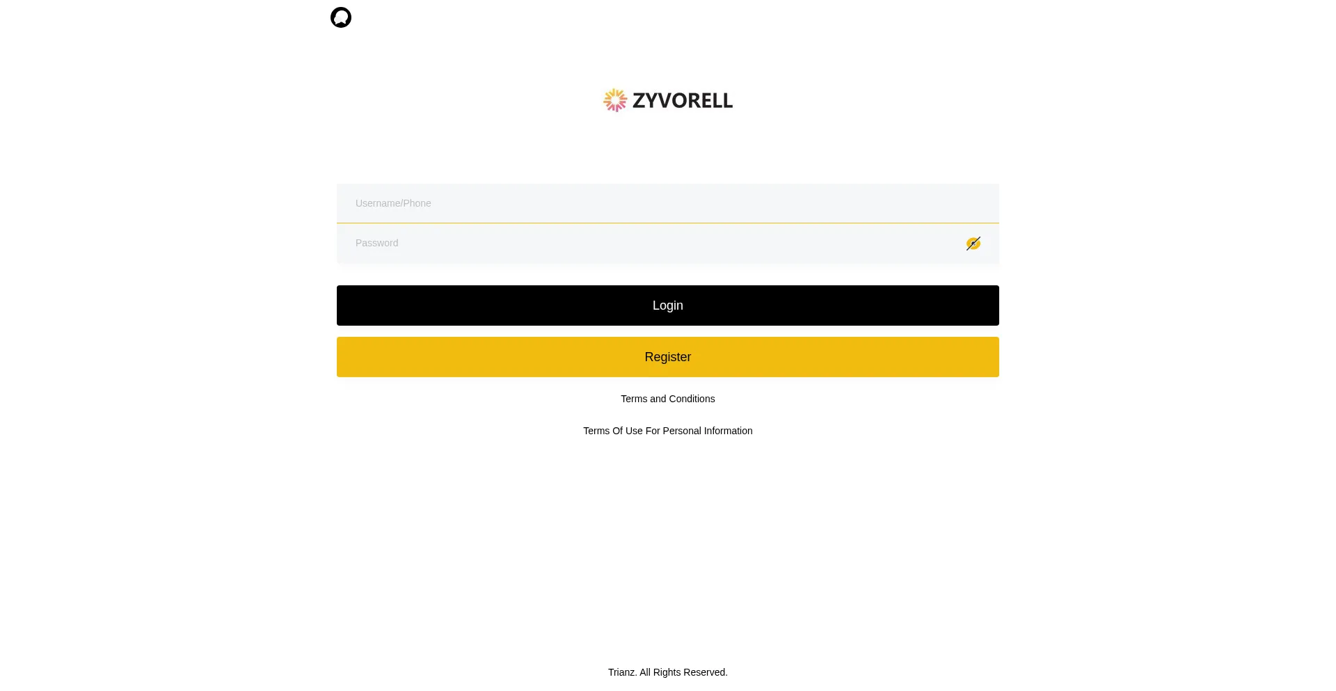 Website screenshot of Zyvorell.xyz